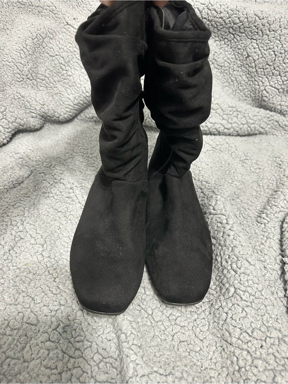 Comfortview Black Slouch Boots Women's Size 8